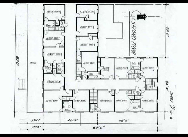 7-second floor plan of the Keystone Inn